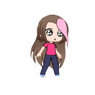 😯 9d6e466f Gacha, Kartun, Anime, Imut, Gadis whatsapp sticker