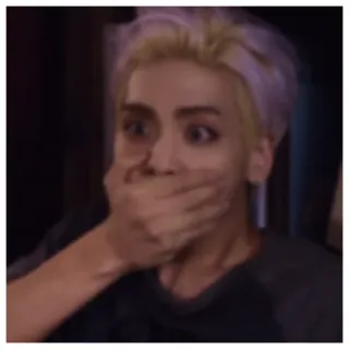 💚 1c590dd6 震惊, 惊讶, 人, 脸, 反应, 表情, 害怕 telegram sticker