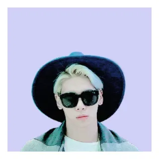 💚 837da2fb 人, 太阳镜, 帽子, 时尚, 风格, 肖像 telegram sticker