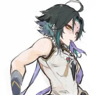🪀 109a3b00 Xiao Genshin Impact Anime, Video game, Genshin Impact, Xiao, Karakter telegram sticker