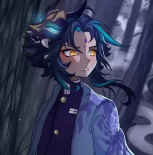 🪀 a15befef Xiao Genshin Impact Anime, Genshin Impact, Xiao, Video game, Karakter telegram sticker