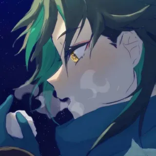 🪀 ffd9aa67 Xiao Genshin Impact Anime, Genshin Impact, Xiao, Video game, Karakter telegram sticker