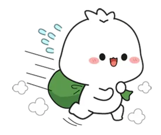 🌟 a814972c 卡通, 可爱, 跑步, 包, 卡哇伊 whatsapp sticker