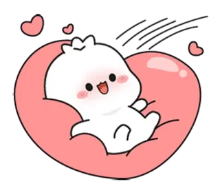 🌟 ba3aee51 可爱, 卡哇伊, 卡通, 心, 爱, 角色 whatsapp sticker
