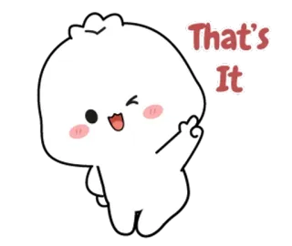 🌟 e2a3393b That's It Kartun, Imut, Jari tengah, Ofensif, Gestur whatsapp sticker