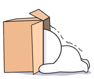 🌟 f7892340 karakter, karton, kotak, ilustrasi whatsapp sticker