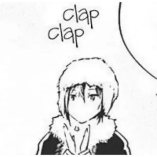 💌 50692469 clap clap 박수, 환호, 만화, 애니메이션 telegram sticker