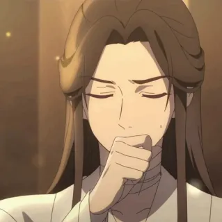 🧧 86d725ef Anime, Uomo, Personaggio, Triste, Capelli Lunghi, Asiatico, Contemplativo telegram sticker