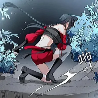 👍 420faffe 啪 Anime, Aksi, Gadis, Seni Bela Diri, Berkelahi whatsapp sticker