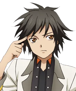 🤔 ccab02e6 อนิเมะ, ผู้ชาย, ตัวละคร, ศิลปะ, ภาพประกอบ telegram sticker