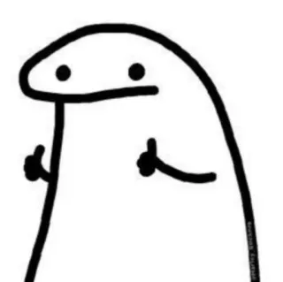 🥸 928129ac sticker, cartoon, florkofcows, daumen hoch, figur whatsapp sticker