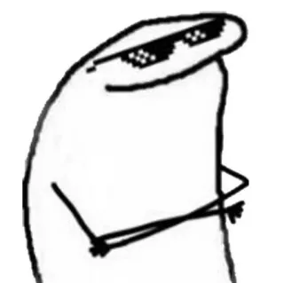 😎 e0201b4d Meme, Deal with it, Sonnenbrille, Pixelbrille, Cool, Strichmännchen whatsapp sticker