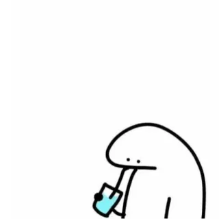 😕 e5b82834 Strichmännchen, Trinken, Cartoon, Getränk, Simpel, Minimalistisch whatsapp sticker