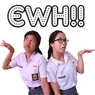😝 cdb28f8a EWH!! ekspresi, gadis, siswa, seragam telegram sticker