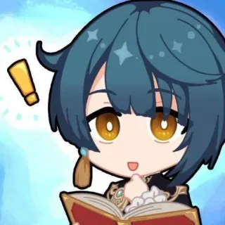 📎 a925bb18 Xingqiu Genshin Impact Anime, Xingqiu, Genshin Impact, Video game, Chibi telegram sticker