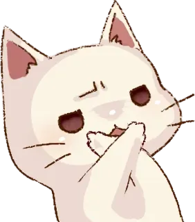 😒 faf08bf5 고양이, 동물, 스티커, 귀여운, 만화, 애완 동물 telegram sticker