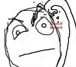 😡 df458d54 Scratch Scratch Meme, Kratzer, Lustig, Internet, Gesicht telegram sticker