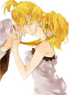 💋 8b8009d2 kus, koppel, romantiek, anime, cartoon, liefde telegram sticker