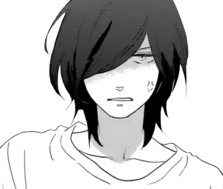 😠 1ddfb856 anime, manga, boy, upset, portrait whatsapp sticker