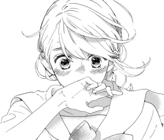 😳 324b8115 anime, girl, manga, blush, cute whatsapp sticker