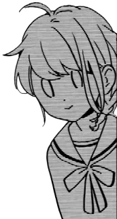 😅 de3000e9 anime, manga, girl, school uniform, cartoon whatsapp sticker