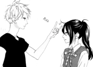 😡 e8da9c0c FLICK manga, anime, flick, head flick, cartoon, japanese whatsapp sticker