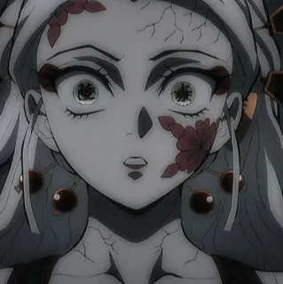 😳 50b15d69 Daki Demon Slayer Anime, Iblis, Daki, Menakutkan, Karakter telegram sticker