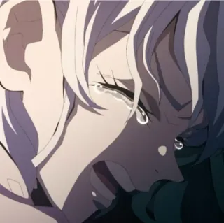 😭 af7d4463 Anime, Menangis, Sedih, Air mata, Emosi telegram sticker