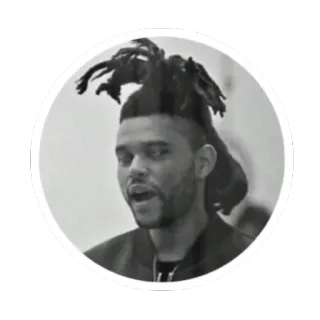 🙄 ae998523 The Weeknd 음악, 음악가, 가수, The Weeknd telegram sticker