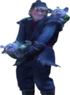 🙃 10451ee2 Kristoff Frozen Kristoff, Frozen, Disney, cartone animato, personaggio, animazione, troll telegram sticker