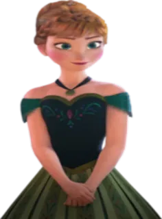 😌 21dc43dc Anna Frozen anna, disney, cartoni animati, principessa, frozen, animazione telegram sticker