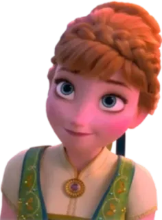 😊 65ae0e13 Anna Frozen anna, frozen, disney, principessa, personaggio, animazione telegram sticker