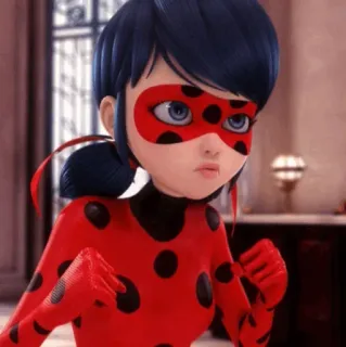 🤨 553becb5 Ladybug Miraculous Ladybug เต่าทอง, มิราคูลัส เลดี้บัค, การ์ตูน, ซูเปอร์ฮีโร่, แอนิเมชั่น, นางเอก telegram sticker