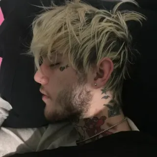 🐣 128de7d4 Lil Peep Lil Peep, рэпер, музыка, портрет, тату, тату на лице whatsapp sticker