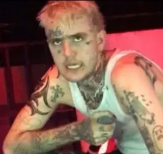 🐣 12c4eb6b Lil Peep рэпер, певец, музыка, эмо рэп, тату, портрет whatsapp sticker