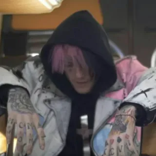 🐣 269b5836 Lil Peep Lil Peep, Музыка, Рэпер, Певец, Знаменитость, Татуированный, Человек whatsapp sticker