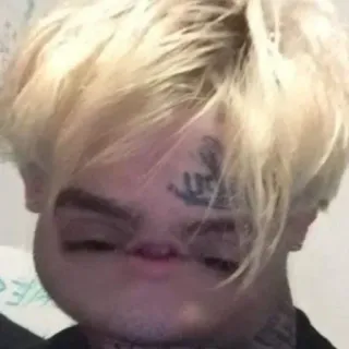 🐣 4095109c Lil Peep lil peep, музыкант, рэпер, лицо, портрет, тату whatsapp sticker