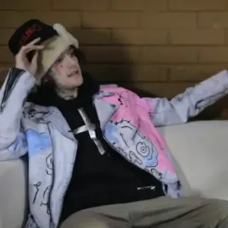 🐣 d42dee7b Lil Peep lil peep, рэпер, музыкант, знаменитость, портрет whatsapp sticker