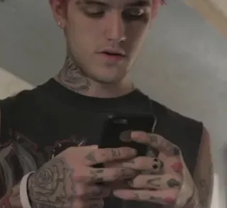 🐣 fec9508b Lil Peep Lil Peep, Рэпер, Музыка, Татуированный, Портрет, Музыкант whatsapp sticker