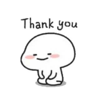 🪐 0ec5fb45 Thank you cảm ơn, chào hỏi, dễ thương, hoạt hình, biểu cảm telegram sticker