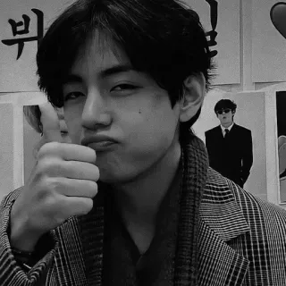 🧿 4ab78050 V K-pop, BTS, V, Idole, Chanteur whatsapp sticker