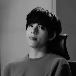 ⛓ 4f7d95a2 personne, portrait, homme, célébrité, noir et blanc whatsapp sticker