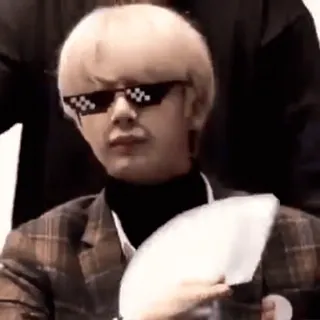 🤍 add14f9f persona, occhiali da sole, fatti forza, meme, ritratto, divertente telegram sticker