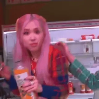 ❤️‍🔥 c9679954 Rose kpop, Rose, Blackpink, capelli rosa, cantante, idol, K-pop telegram sticker