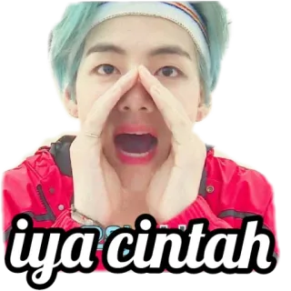 🏁 600f019b iya cinta k-pop, orang, imut, wajah, cinta, salam telegram sticker