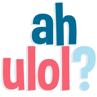 😱 22b3def5 ah ulol? expressão, tagalo, pergunta, ah, ulol, sarcástico telegram sticker