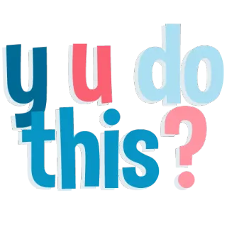 😭 d4313c4d y u do this? pergunta, meme, humor, gíria telegram sticker