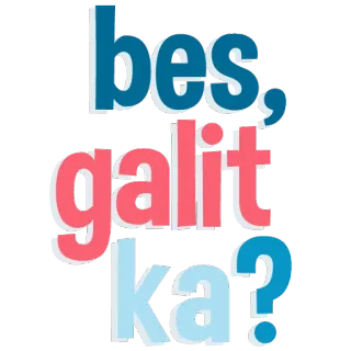 😥 de32bafe bes, galit ka? Tagalog, Expressão, Pergunta telegram sticker
