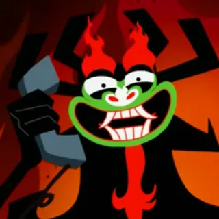 🙂 ab03a9ff Aku Samurai Jack Kartun, Penjahat, Aku, Samurai Jack, Jahat, Karakter, Animasi telegram sticker