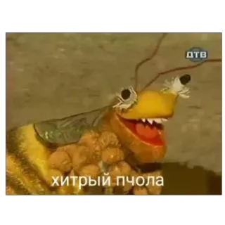 😎 0e7b8806 ХИТРЫЙ ПЧОЛА Biene, Cartoon, Tier, Insekt, lustig telegram sticker